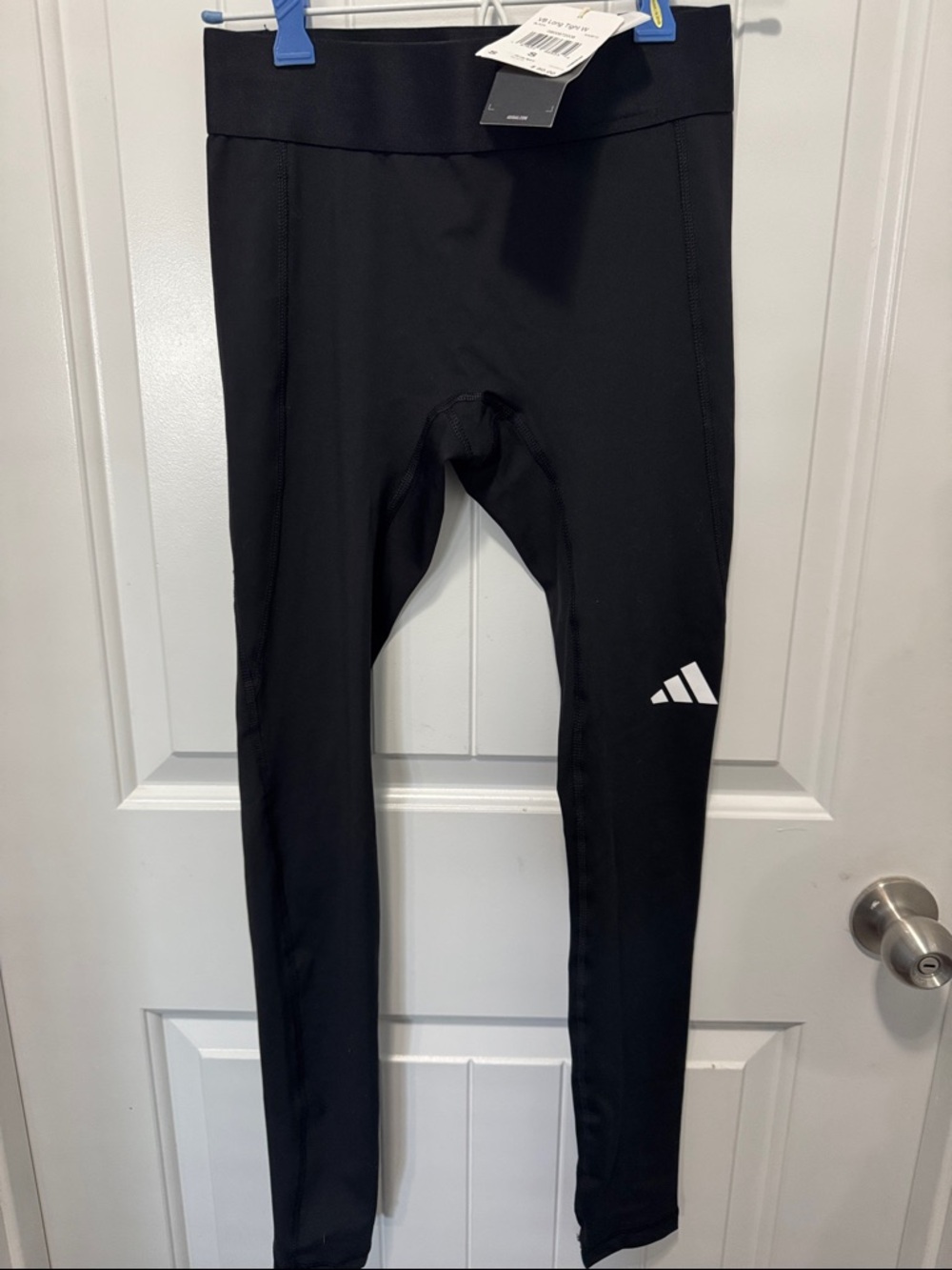 adidas Black Women’s' Volleyball Leggings with White Logo